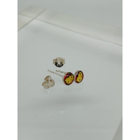 Vintage Estate Jewelry NOS .925 Sterling Silver HELLO KITTY New Earrings - Picture 4 of 9